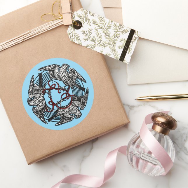 Adesivo Antiguidade: Três Hawks William de Morgan (Presentear)