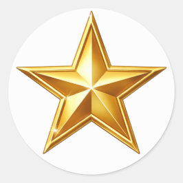 Adesivo Antique Gold Star Envelope Seal Sticker