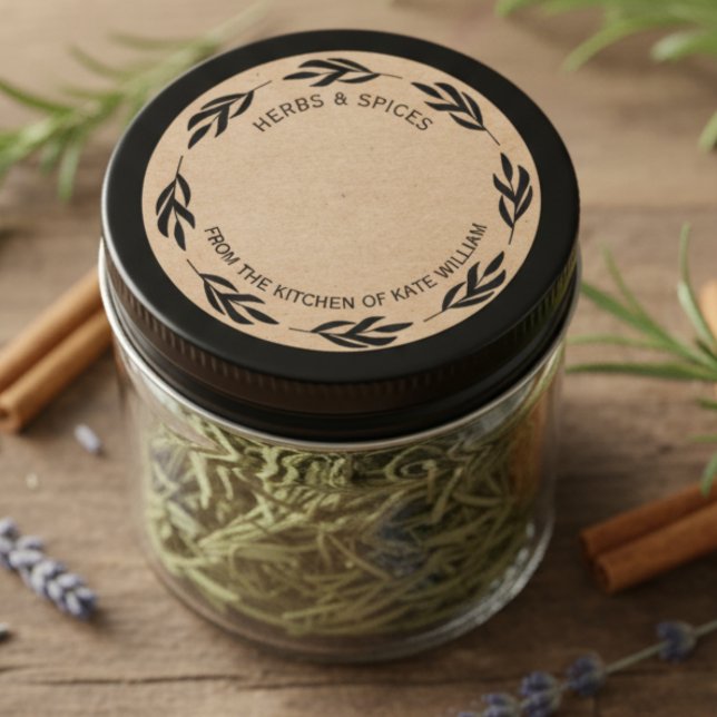 Adesivo  Antique herb and spice label Blank Sticker Label  (Criador carregado)