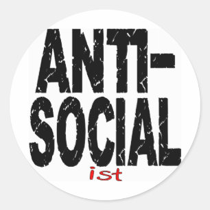 Adesivo Antissocial (Anti-Socialista)