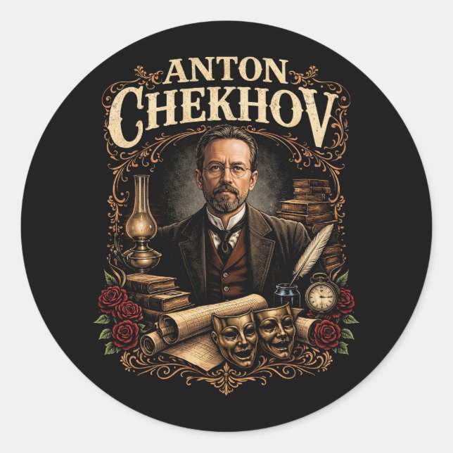 Adesivo Anton Chekhov (Frente)