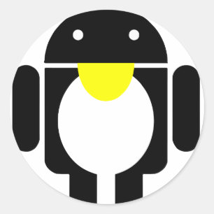 Adesivo Antroide do pinguim Tux Linux
