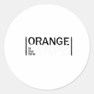 Adesivo Antropete Laranja Novo Estúpido Engraçado