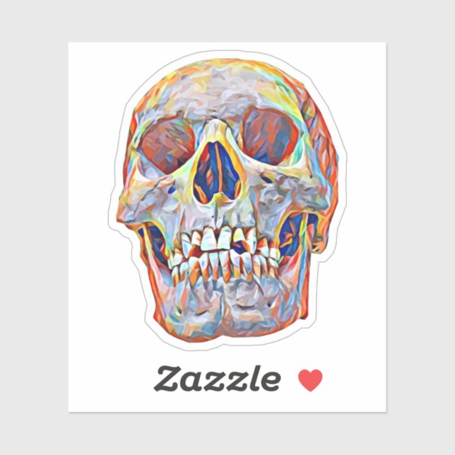 Adesivo antropologia de arte abstrato, paleontologia (Folha)