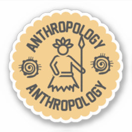 Adesivo Antropologia social, estudante de antropologia
