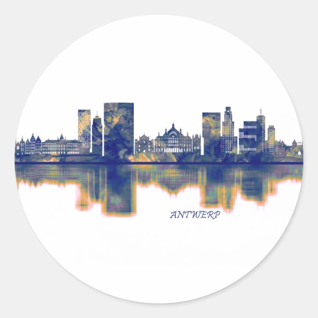 Adesivo Antwerp Skyline (Frente)