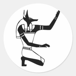 Adesivo Anubis, hieróglifo egípcio
