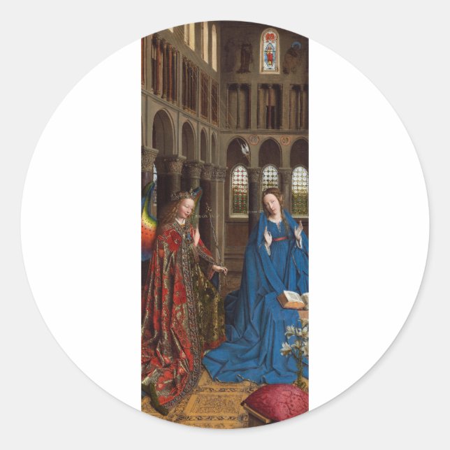 Adesivo Anunciação de Van Eyck Luz Premium da Catedral (Frente)