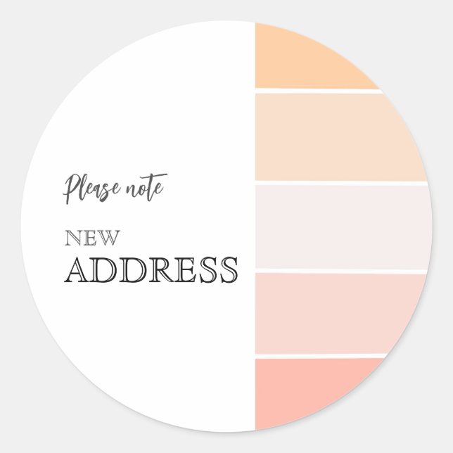 Adesivo Anunciamento de Movimentação do Pêssego rosa cor-d (Frente)