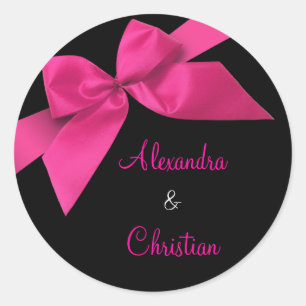 Adesivo Anúncio cor-de-rosa RSVP do convite do casamento