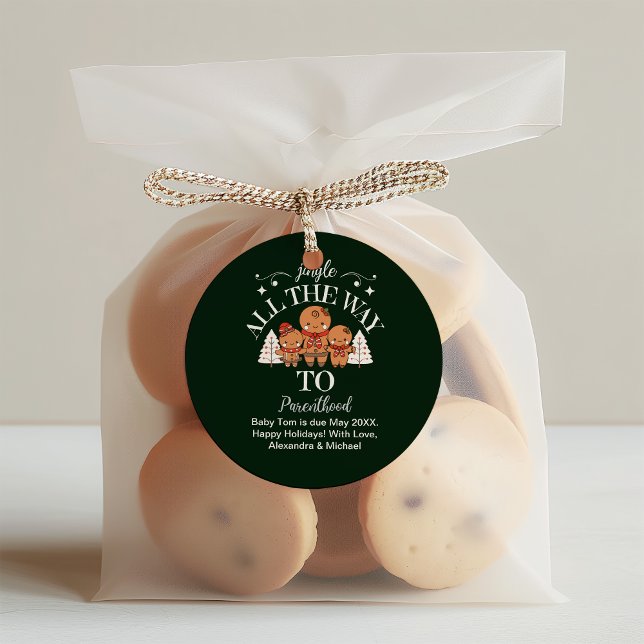 Adesivo Anúncio de gravidez no Natal (Criador carregado)