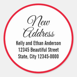 Adesivo Anúncio de Movimento Preto Branco Vermelho Novo