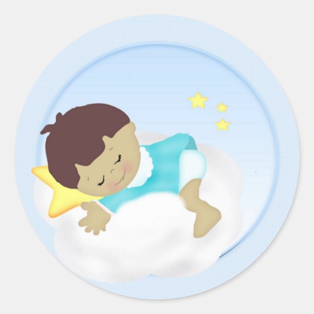 Adesivo Anúncio do Baby Boy/Chá Magnets (Frente)
