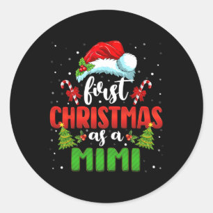 Adesivo Anúncio do Papai Noel Primeiro Natal Como uma Famí