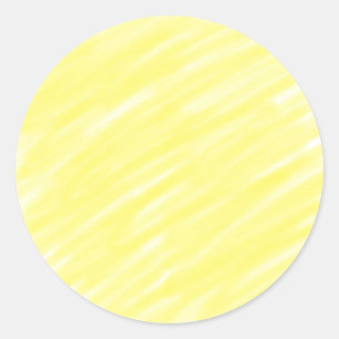 Adesivo anúncio pastel amarelo personalizado de cor sólida