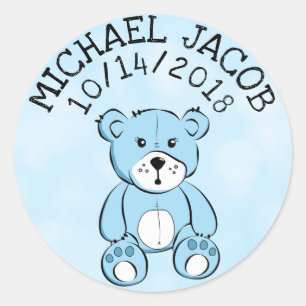 Adesivo Anúncio personalizado do urso de ursinho do bebê