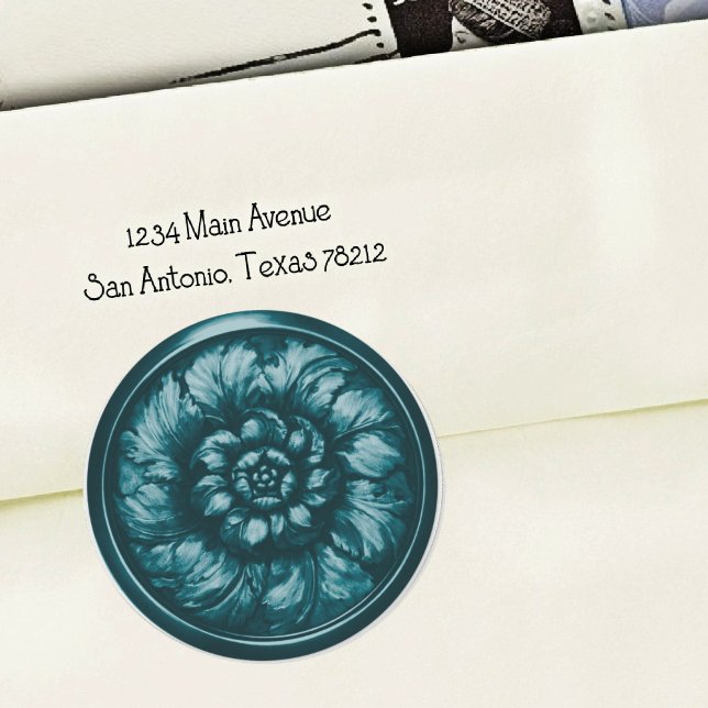 Adesivo Any Color Baroque Envelope Seal Wedding (Criador carregado)