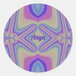 Adesivo ANYA~ Bonito Pastel Shades Fractal ~ Personalizado
