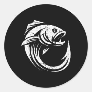 Adesivo Anzol Arte Minimalista Linha Simples do Pescador