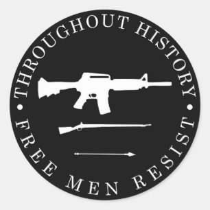 Adesivo Ao longo da História, os homens livres resistem