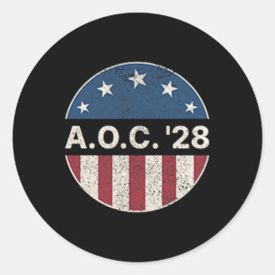 Adesivo Aoc 2028 A.c. 2028 Para Presidente Americano Flag 