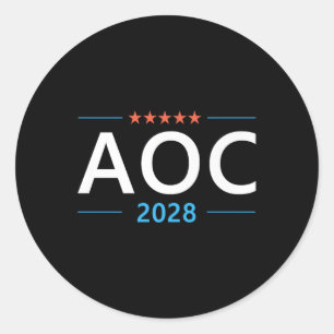 Adesivo Aoc 2028 Alexandria Ocasio-cortez Para Presidente