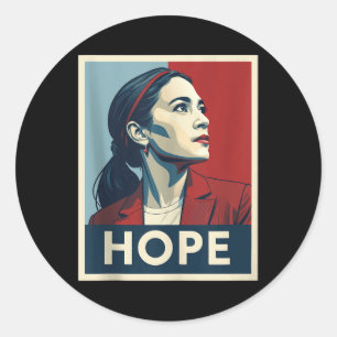 Adesivo Aoc Alexandria Ocasio Cortez 2028 Para Presidente 