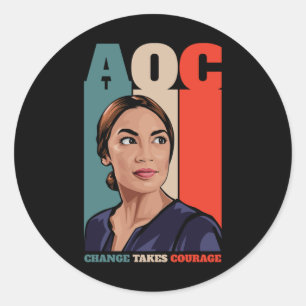 Adesivo Aoc Alexandria Ocasio-cortez Primeiro Presidente F