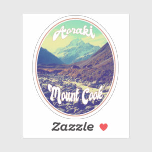 Adesivo Aoraki: Monte Cook, Montanha, Nova Zelândia