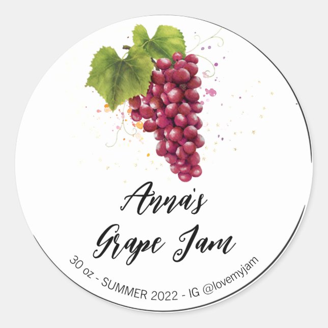 Adesivo *~* AP30 GRAPE - Preserva de emperramento de gelat (Frente)