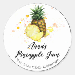 Adesivo *~* AP30 PINEAPPLE - Preserva de Jelly Jam Homemad