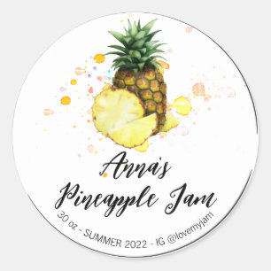 Adesivo *~* AP30 PINEAPPLE - Preserva de Jelly Jam Homemad
