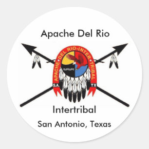 Adesivo Apache Del Rio Vinheta Intertribal de 3"