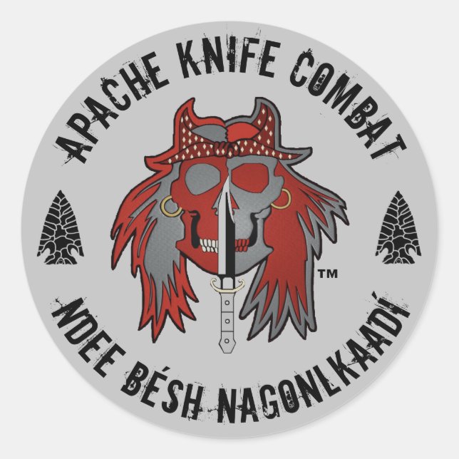 Adesivo Apache Knife®™ 🇺 🇸 patch Apache Knife (Frente)