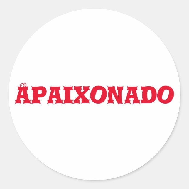 Adesivo Apaixonado (Frente)
