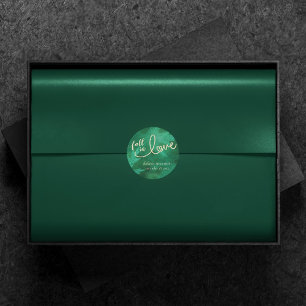 Adesivo Apaixonado pelo outono Jade Green e Dourado