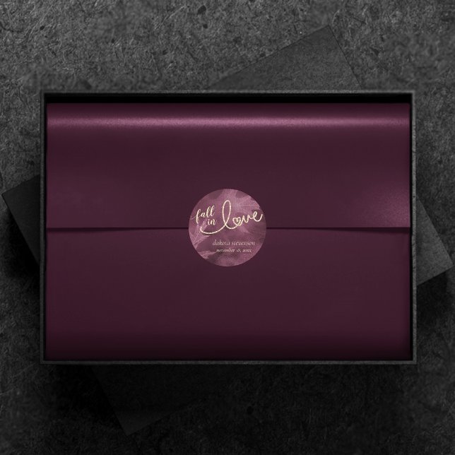 Adesivo Apaixonado pelo outono | Toneladas de joias roxas (Criador carregado)