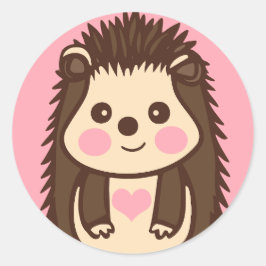 Adesivo Apaixonado por Hedgehogs Cute Hedgie