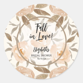 Adesivo Apaixonar-se Floral Rústico de Outono