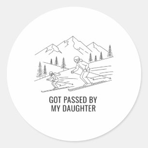 Adesivo Apanhado Pelo Pé pela Minha Filha Pai Engraçado de
