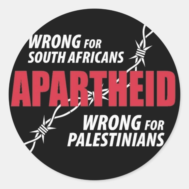 Adesivo Apartheid Sticker (Frente)