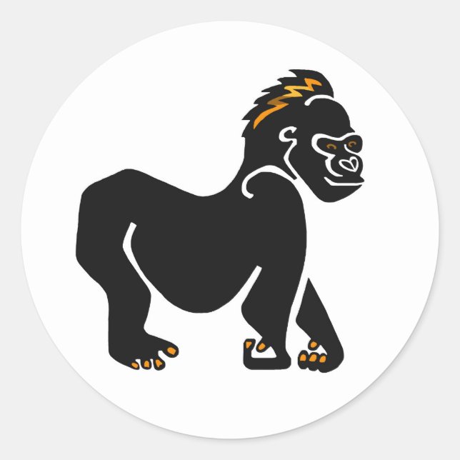 Adesivo Ape - GORILLA Legal - Primate - Vida Selvagem - Áf (Frente)