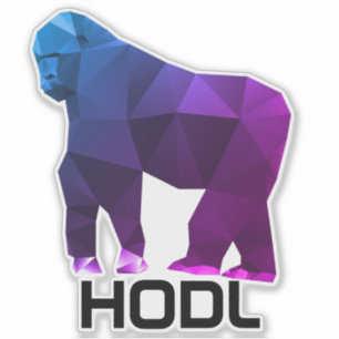 Adesivo Ape Sticker de Mãos Diamantes HODL