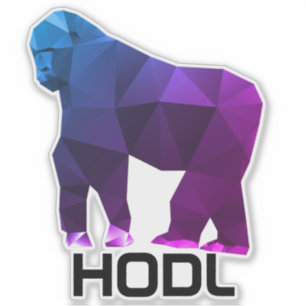 Adesivo Ape Sticker Mãos Diamantes HODL