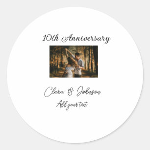 Adesivo Apelido de casamento Aniversário adicionar nome an