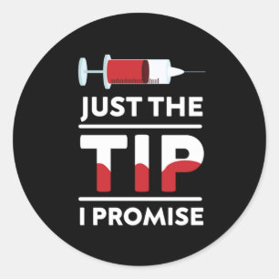 Adesivo Apenas A Dica Que Prometo A Seringa Sanguínea Fleb