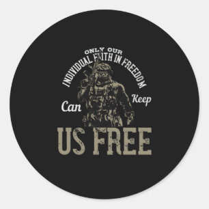 Adesivo Apenas A Nossa Fé Individual Na Liberdade