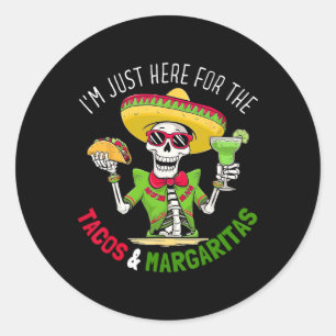 Adesivo Apenas Aqui Para Tacos Margaritas 5 De Mayo Fiesta