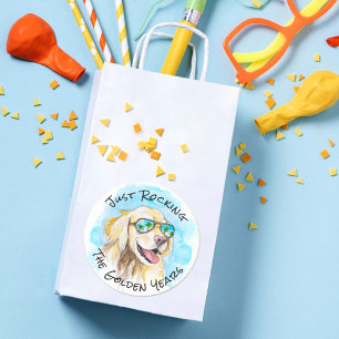 Adesivo Apenas Atirando O Ouro Anos Engraçada De Retirada