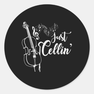 Adesivo Apenas Cellin Engraçado Cellista Músico Presente C